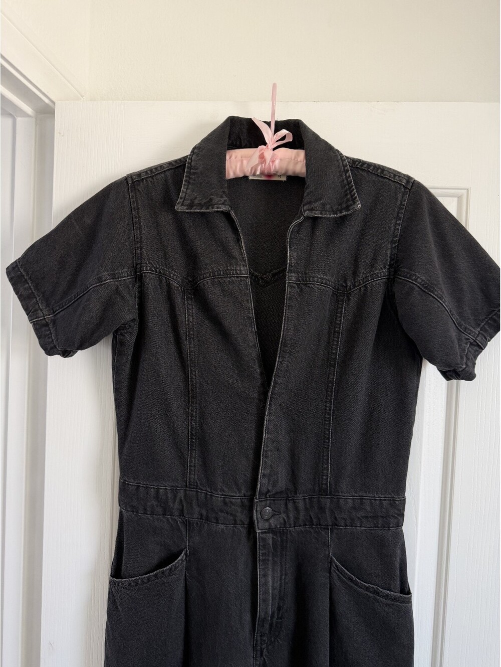 We The Free Marla Denim Coverall Jumpsuit Size M - Picture 6 of 15